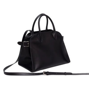 Nouveau sac fourre-tout décontracté de luxe en cuir de vachette véritable pour femme, grande capacité, noir, sac à bandoulière haut de gamme, accessible - Product Image 5