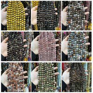 Cuentas de Piedras Preciosas Sueltas de 8-9 mm, Naturales, Pulimentadas, en Forma de Cubo de Azúcar, Facetadas, Cuadradas, Energéticas, para Hacer Joyas, Pulseras y Collares - Product Image 2