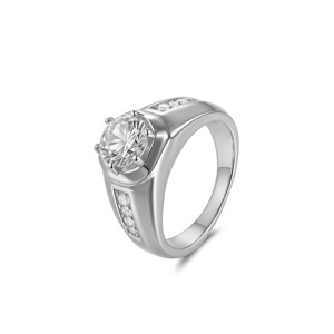 Classic Wide Band <b>Men</b> 925 Sterling Silver Moissanite <b>Ring</b> Luxury Business Wedding Engagement Fine Jewelry <b>For</b> Gentlemen - Product Image 2