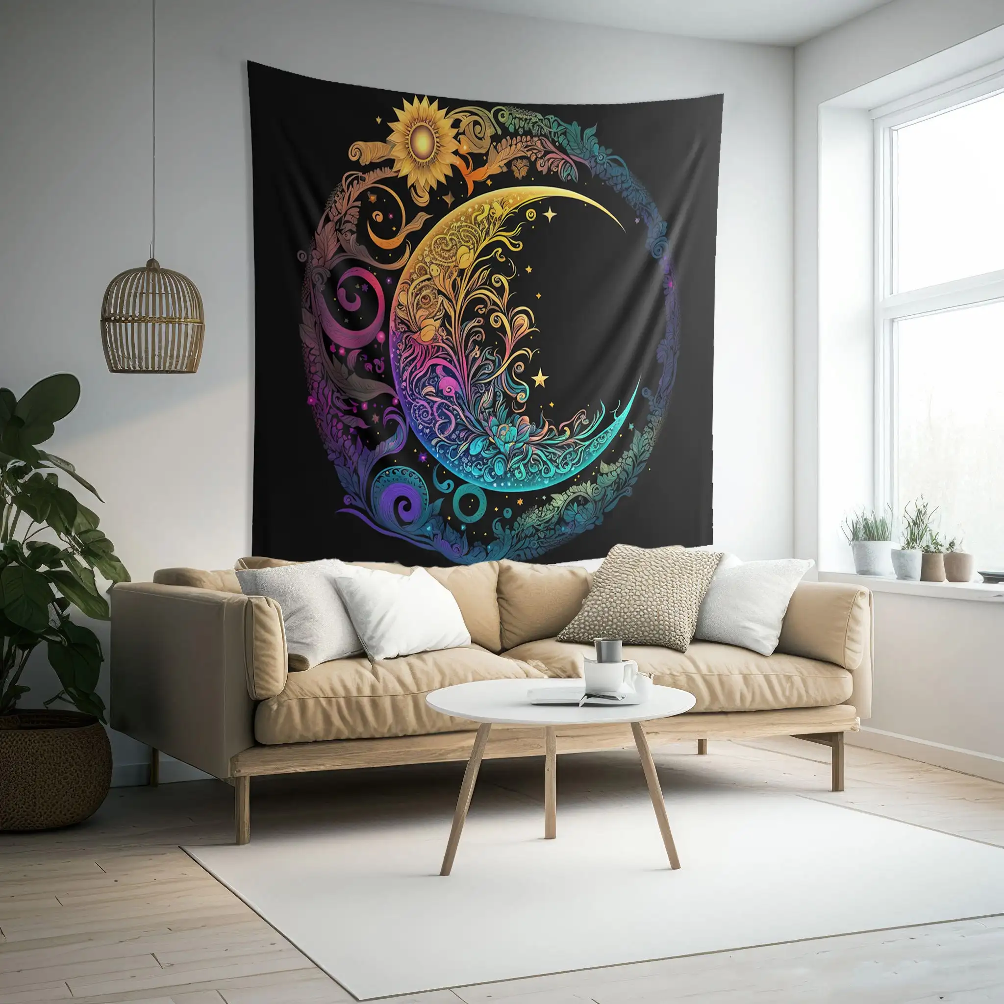 Custom 3D galaxy print woven tapestry blanket home decoration 100% Polyester wall tapestry