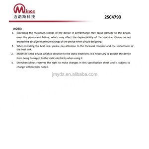 2SA1837/2SC4793 A1837/C4793 ทรานซิสเตอร์เสียงแบบเสียบตรง TO-220F 1A/230V จับคู่กับทรานซิสเตอร์ - Product Image 5