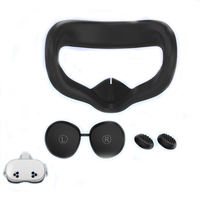 4 en 1 Face Case Lens Cover Thumb Grips pour Meta Quest3S Accessories Case Lens VR Protective Cover Joystick Cap