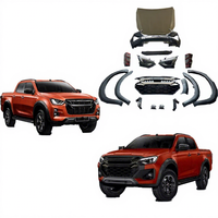 Kit de carrosserie de conversion pour Dmax 2021-2023 à 2025 Facelift Accessoires de pare-chocs de calandre avant Kit de carrosserie Dmax 2025