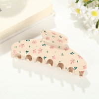 Pince à cheveux YJL tendance à imprimé floral, couleur unie, pour filles, accessoires de coiffure raffinés pour fêtes, pinces à cheveux personnalisées pour filles