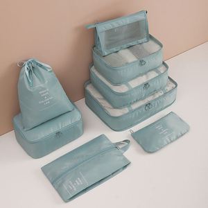 Customization <b>Foldable</b> Multipurpose Large Capacity 8 Pieces Luggage Ravel Shoe Organizer Set Storage <b>Bag</b> - Product Image 3