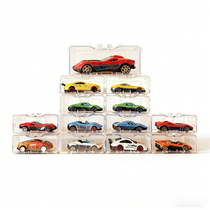 Nueva Caja de Exhibición Acrílica Transparente a Prueba de Polvo, Caja de Almacenamiento para Modelos de Autos, Coleccionables, Muñecas de Moda, Color Personalizable - Product Image 1