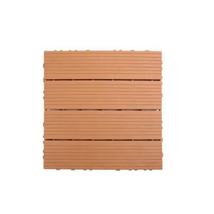 DIY WPC 300*300mm Azulejos <span class=keywords><strong>de</strong></span> jardín Diseño contemporáneo Peel Stick Decking Azulejos <span class=keywords><strong>de</strong></span> madera Hecho en China Azulejos <span class=keywords><strong>de</strong></span> plástico para exteriores - Product Image 3