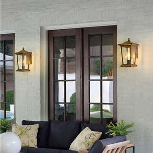 Lámpara de Pared <span class=keywords><strong>Exterior</strong></span> Moderna Europea, Aplique de Aluminio y Vidrio, Impermeable IP65, para Jardín, Villa, Puerta, <span class=keywords><strong>Exterior</strong></span>, Estilo Minimalista, de Fábrica - Product Image 3