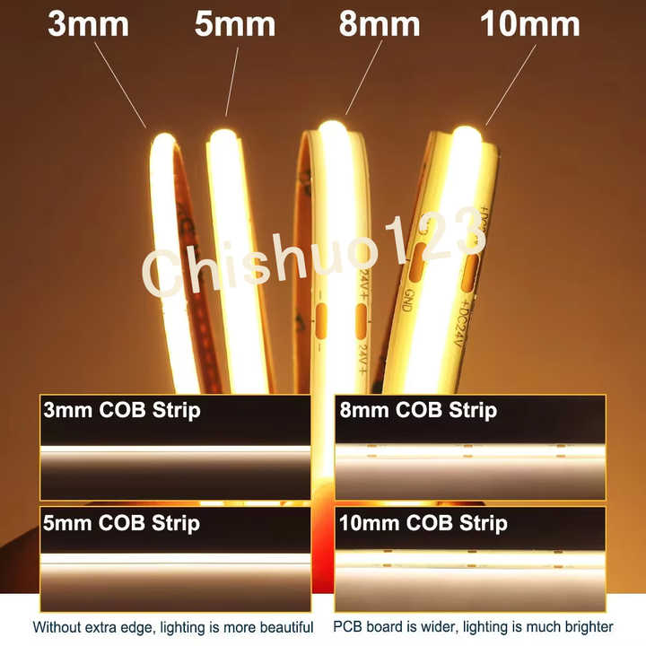 Customizable IP68 Waterproof Dimmable COB LED Strip Light