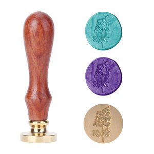 Sceau de <span class=keywords><strong>cire</strong></span> en laiton pour mariage, personnalisable, style rétro, pour usage professionnel, avec initiales sur mesure - Product Image 2