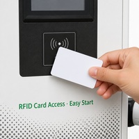 Nouveau chargeur DC mural 20 kW GB/T pour immeuble de bureaux, parking, OCPP 1.6/2.0, pistolet unique, RFID, IP54, avec colonne de 1561 mm