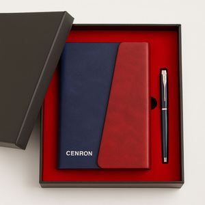 Caja de Regalo Profesional para Cuaderno y Bolígrafo, Fabricada en Cuero PU, Ideal para Regalos Ejecutivos, Eventos Empresariales y Recompensas para Clientes - Product Image 3