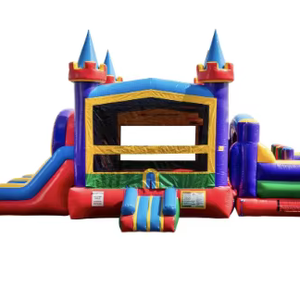 Parcours d'obstacles gonflable commercial de 30 pieds, labyrinthe de neige en PVC robuste pour événements extérieurs et locations de <span class=keywords><strong>jeux</strong></span> - Product Image 3