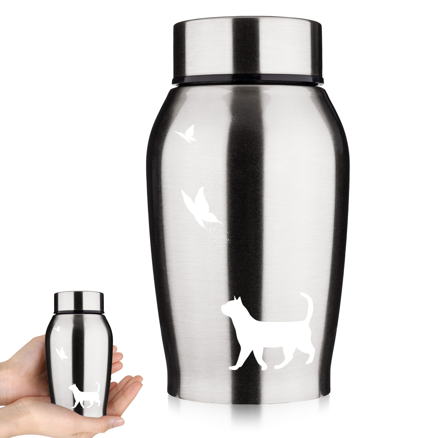 Argent - Chat et Papillon
