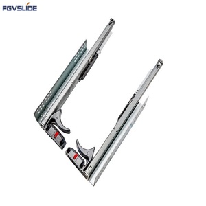 Mobilya aksesuarları <span class=keywords><strong>3</strong></span> kat gizli çekmece kızakları V6 yumuşak kapanış alt montaj çekmece rayı - Product Image 2