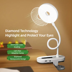 360 Flexible Gooseneck Rechargeable LED <b>Table</b> Lamp Touch Control Stepless Dimmable ABS Body Power Supply for <b>Study</b> Desk - Product Image 3