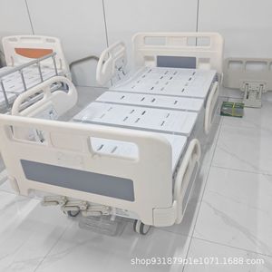 เตียงผู้ป่วยปรับระดับได้ รุ่น Kerry Manual Hospital Bed ABS สำหรับโรงพยาบาลและบ้านพักคนชรา - Product Image 4