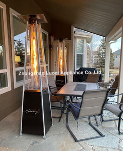 <span class=keywords><strong>Calentador</strong></span> <span class=keywords><strong>de</strong></span> Gas para Jardín <span class=keywords><strong>de</strong></span> Calentamiento Rápido LQ-801, Móvil, Portátil, con Red Protectora Gruesa, Ruedas para Patio y Césped - Product Image 3