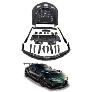 Kit de Carrocería de Fibra de Carbono de Alta Calidad para Toyota <span class=keywords><strong>SUPRA</strong></span> A90, Alerón Delantero, Difusor Trasero, Alerón Trasero, Faldones Laterales, Capó, <span class=keywords><strong>Tuning</strong></span> - Product Image 1