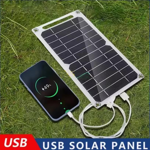 Panel <span class=keywords><strong>Solar</strong></span> Flexible Impermeable USB para <span class=keywords><strong>Carga</strong></span> de Teléfonos Móviles, Banco de Energía Portátil para Senderismo y Camping al Aire Libre - Product Image 3