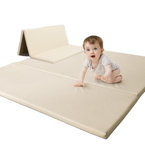 Custom Baby Crawling <b>Mat</b> Foldable Thickened <b>Interlocking</b> <b>Floor</b> <b>Mat</b> For Home 0 To 24 Months Unisex Beige - Product Image 1