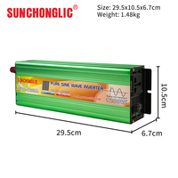 Onduleur UPS à onde sinusoïdale pure 1200W 12V 220V monophasé 50Hz, sûr et efficace, pour usage automobile, solaire hors réseau, domestique et climatiseur