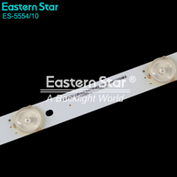 Bande lumineuse LED pour téléviseur ES-5554/10 C-HWBW43D560, barre LED en aluminium pour réparation de téléviseur KONKAA 43 pouces