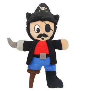 Personalizada <span class=keywords><strong>de</strong></span> fábrica costo barato muñeca <span class=keywords><strong>de</strong></span> peluche <span class=keywords><strong>de</strong></span> carácter pirata perro marioneta <span class=keywords><strong>de</strong></span> mano <span class=keywords><strong>capitán</strong></span> pirata muñeca para los niños - Product Image 1