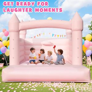 Château gonflable rose pour événements, château gonflable commercial de qualité professionnelle pour location commerciale - Product Image 3