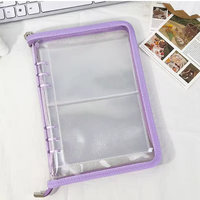 Pochette pour documents en PVC translucide JSF avec 6 poches transparentes pour cartes A5