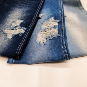 Tela Vaquera Azul de Alta Calidad, Mezcla de Poliéster/Algodón, Resistente a las Arrugas y a la Abrasión, Peso Pesado 370g/m para Abrigos/Chaquetas - Product Image 1