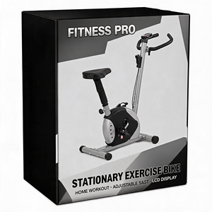 Vélo d'exercice compact pour la maison, 6 vitesses, contrôle magnétique, vélo vertical, cadre en acier au carbone, poignée réglable à 360 degrés - Product Image 5