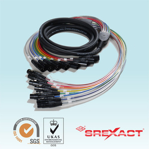 Câble multipaire 3M 8 canaux pour microphone XLR mâle-femelle avec gaine en PVC et blindage en feuille, conducteur en cuivre nu, conforme RoHS - Product Image 2