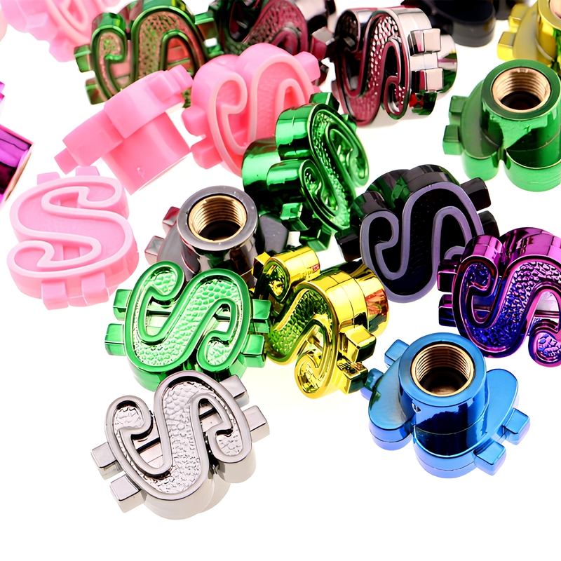 US Dollar Sign Car Wheel Tire
