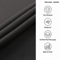 811 Double rayures horizontales 100% polyester pour produits d'extérieur et bagages, tente, auvent, sac à dos, PU, PVC, TPU