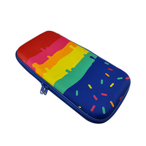 <b>EVA</b> Makeup Bag Rainbow Pattern Zipper Closure Portable Cosmetic Case for Home Storage - Product Image 2
