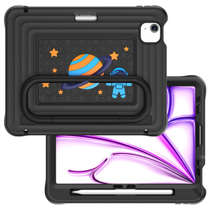 Étui de tablette en silicone PC antichoc adapté aux enfants avec support multi-angles et emplacement pour stylet, housse de protection pour <span class=keywords><strong>iPad</strong></span> Pro 11 pouces <span class=keywords><strong>Air</strong></span> 4/5e génération - Product Image 2