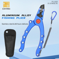 Pince de pêche en aluminium Portable en acier inoxydable coloré dissolvant de crochet pour hommes de plein air et coupe-tungstène pratique pour la pêche