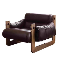 Offre Spéciale nouveau fauteuil moderne en bois massif chaise de loisirs salon meubles de maison canapés de salon pour appartement