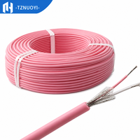 Fil thermocouple haute température de type N, torsadé, 2 conducteurs, 24 AWG, gaine en silicone, isolant FEP, câble blindé IP65, industriel