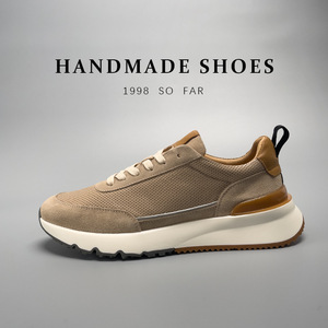 Chaussures décontractées en cuir faites à la main, chaussures Agan authentiques pour hommes, chaussures pour hommes en cuir véritable respirant. - Product Image 3