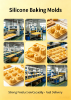 Moule à gâteau en silicone à 12 cavités, facile à démouler, pour la fabrication de desserts, de puddings et de chocolats, moule à pâtisserie en silicone