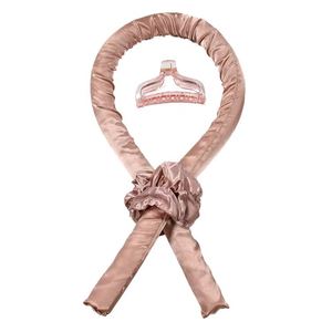 Wholesale Factory Sleeping Headband Rod Curling Ribbon Heatless Silk Hair Curlers for Woman Long Hair - Product Image 1