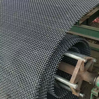 Maille de tamis en acier au manganèse de haute qualité, tissage uni, résistante à la corrosion et à l'usure, 65Mn, pour tamis vibrants et concasseurs miniers