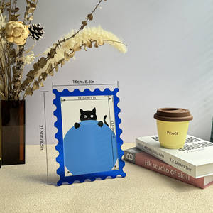 Présentoir de cadre de Photo acrylique écologique coloré décoratif magnétique Transparent pour cadre de panneau de Clip de carte postale <span class=keywords><strong>Polaroid</strong></span> - Product Image 3