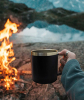 Mug isotherme en acier inoxydable personnalisé avec logo, 12/14 oz, avec poignée, couvercle anti-fuite, bouteille d'eau pour cadeau