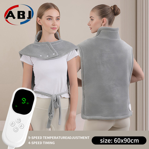 220V EU-Stecker Großformat 60x90cm Flanell-Material Manuell Verdrahtete Steuerung Extra-Große Wärmeauflage für Nackenmassagegerät - Product Image 6