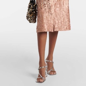 รองเท้าส้นหนาแบบเปิดนิ้วเท้า ส้นเหลี่ยม ประดับหัวเข็มขัด พร้อมสายรัดข้อเท้าด้านหลัง รองเท้าผู้หญิงสุดหรู - Product Image 6