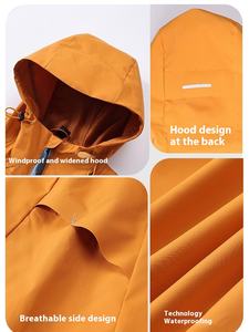 Femmes hommes automne <span class=keywords><strong>hiver</strong></span> coquille dure veste de pluie coupe-vent imperméable trois-en-un à capuche alpinisme veste vide montagne - Product Image 4