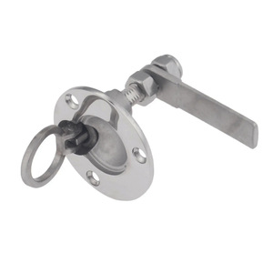 Pestillo de suelo de acero inoxidable con manija de anillo, herrajes marinos, pieza de repuesto para cerradura de cubierta de barco - Product Image 1